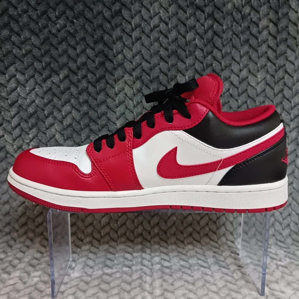 Air Jordan 1 Low Reverse Black Toe Men's Sneakers Shoes Size 8.5